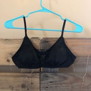 Black Bralette with Lacing